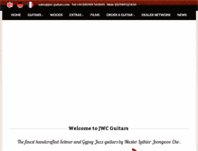Tablet Screenshot of jwc-guitars.com
